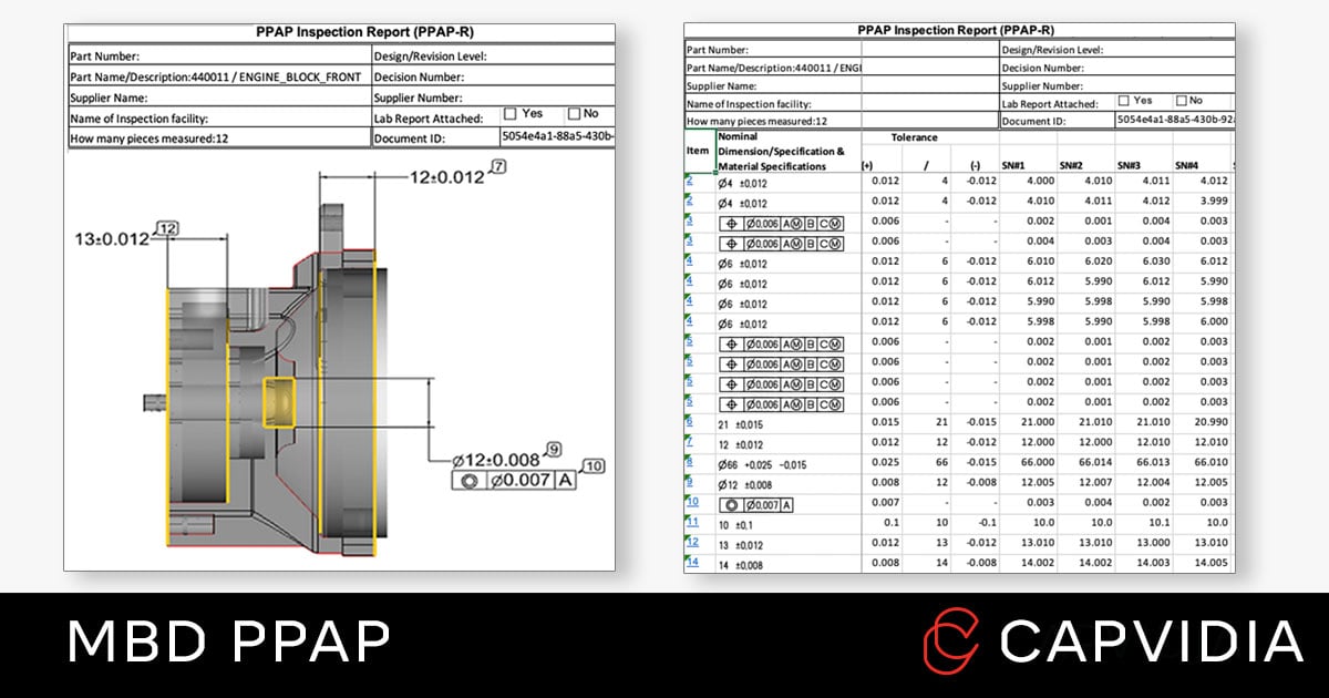 MBD Production Part Approval Process Auto PPAP Process for Ballooning & Measurement Results